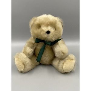 VTG Matrix Essentials 10” Teddy Bear Plush Tan Cream W/ Green Bow Schmidt Canon